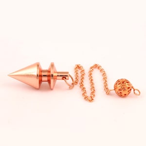 Heliwale Brass Metal Ball Point Hammer Design Metaphysical Positive Dowsing Divination Pendulum