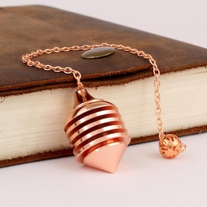 Heliwale Brass Metal Ball Point Hammer Design Metaphysical Positive Dowsing Divination Pendulum