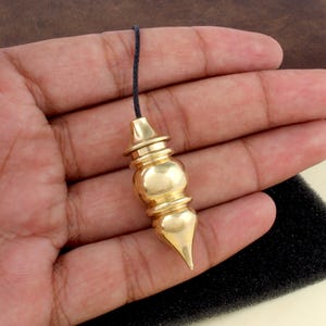 Heliwale Brass Metal Hammer Design Metaphysical Positive Dowsing Divination Pendulum