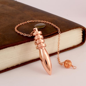 Heliwale Brass Metal Ball Point Hammer Design Metaphysical Positive Dowsing Divination Pendulum