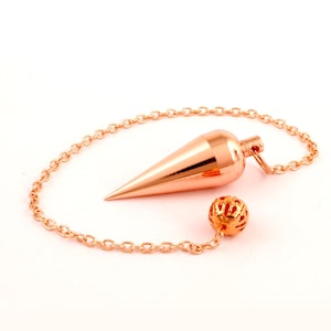 Heliwale Brass Metal Ball Point Hammer Design Metaphysical Positive Dowsing Divination Pendulum