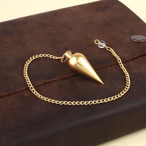 Heliwale Brass Metal Hammer Design Metaphysical Positive Dowsing Divination Pendulum
