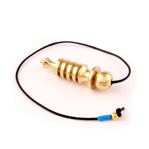 Heliwale Brass Metal Hammer Design Metaphysical Positive Dowsing Divination Pendulum