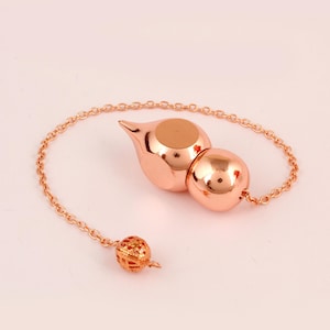Heliwale Brass Metal Ball Point Hammer Design Metaphysical Positive Dowsing Divination Pendulum