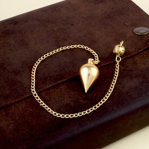 Heliwale Brass Metal Hammer Design Metaphysical Positive Dowsing Divination Pendulum