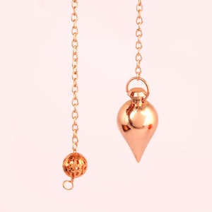 Heliwale Brass Metal Ball Point Hammer Design Metaphysical Positive Dowsing Divination Pendulum