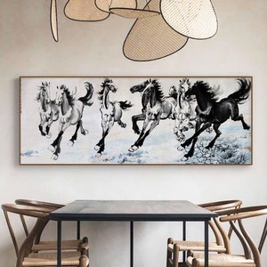 Eight Horse Painting - Etsy Singapore Eight Horse Painting - Etsy Singapore