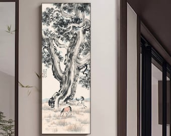 Xu Beihong、中国の水墨画の馬、馬の芸術、日本の版画、アートプリント