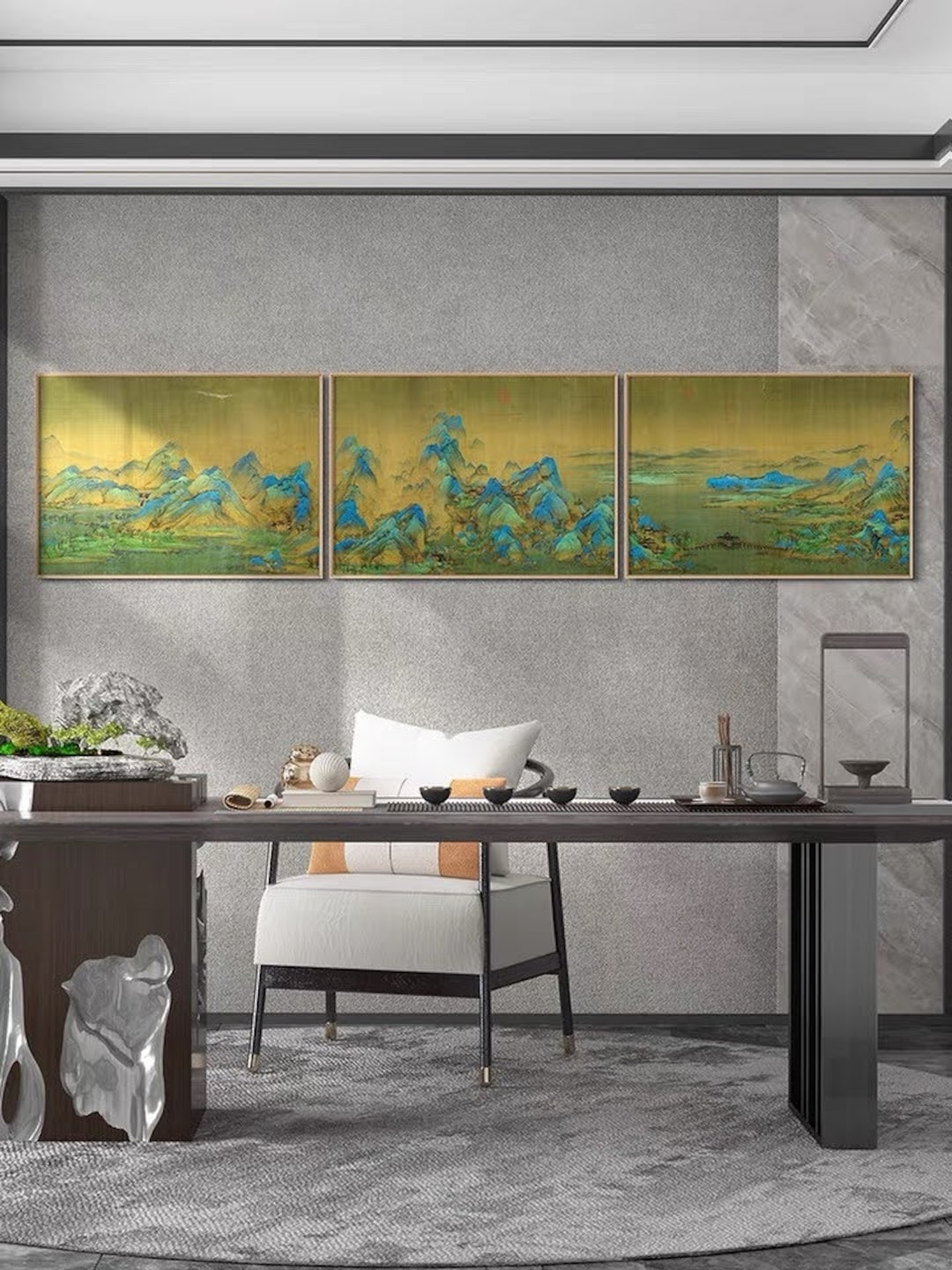 Thousands Miles of Mountains and Rivers, by Wang Ximeng, Song