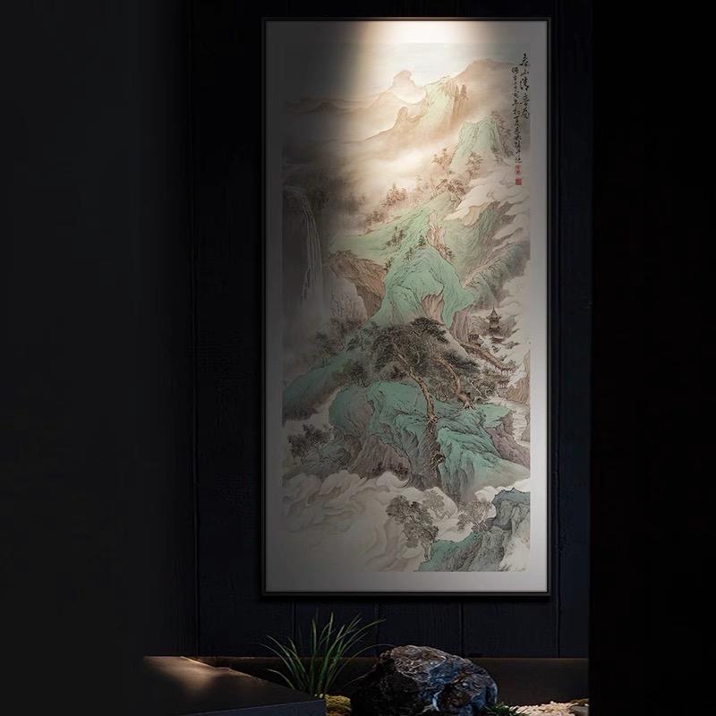 Spring Mountain Serenity Landscape | Museum-quality Chinese Green