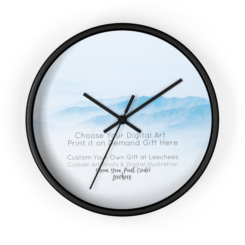 Custom Wall clock Quotes clock Personalized design Clock Etsy