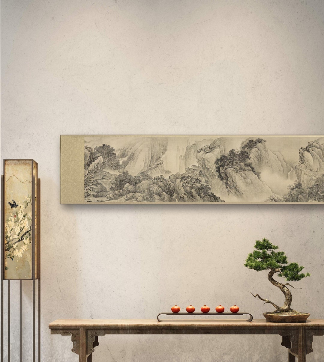 Curated visual reference: Fresh Look at Chinese Vintage Style Wall Hanging Extra Wide Horizontal