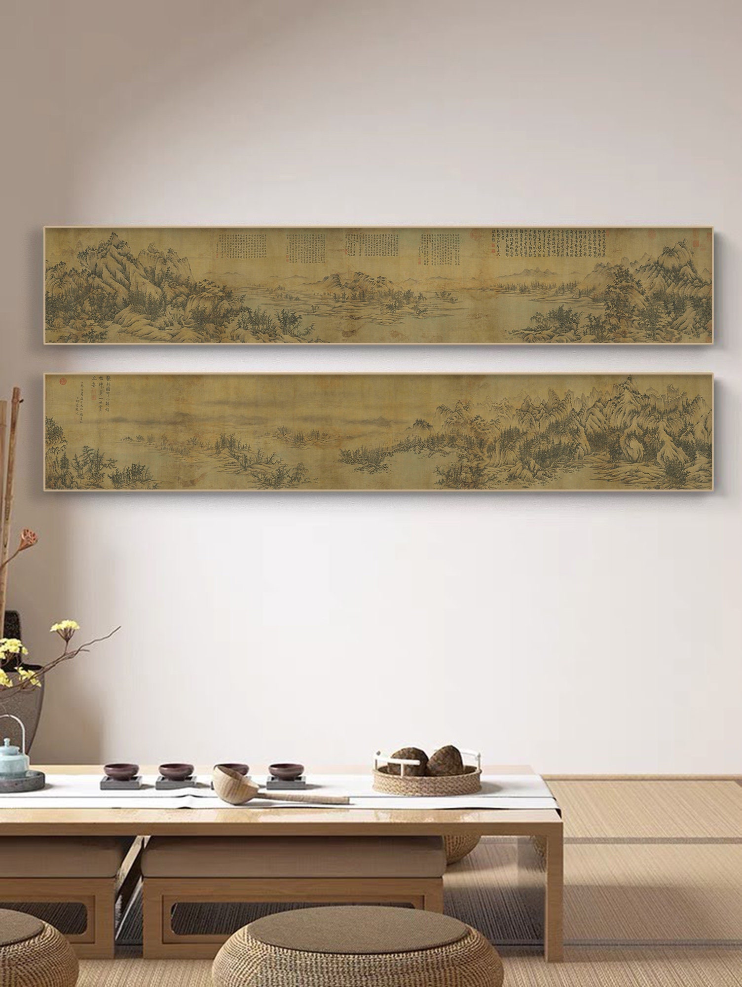 A Thousand Miles of Rivers and Mountains Scroll, Jiang Can, Song ...