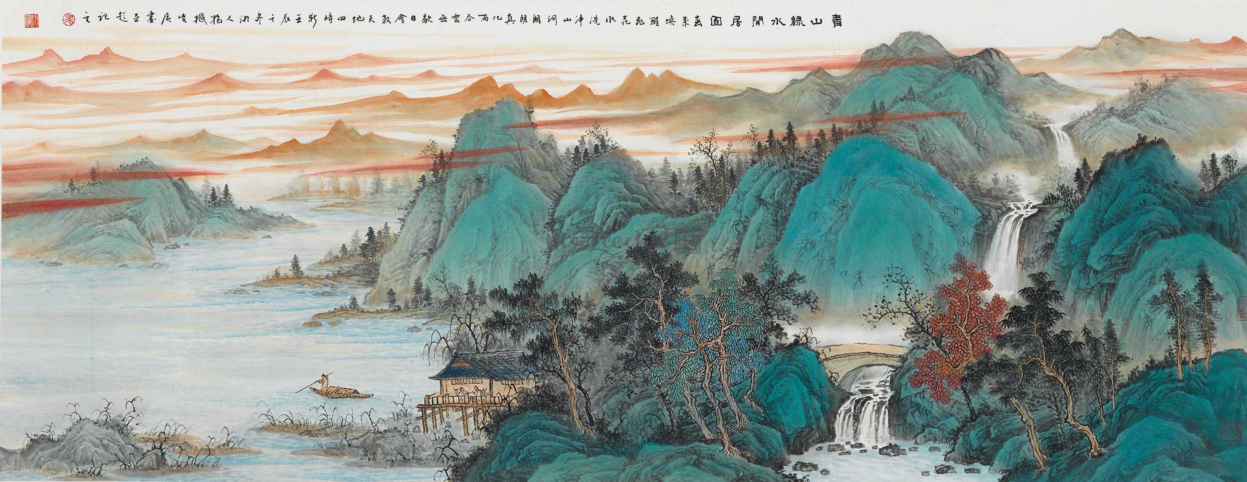 肉質画　風景画 Amazon.com: RYLJCZ Chinese Style Painting Wall Art/Nature