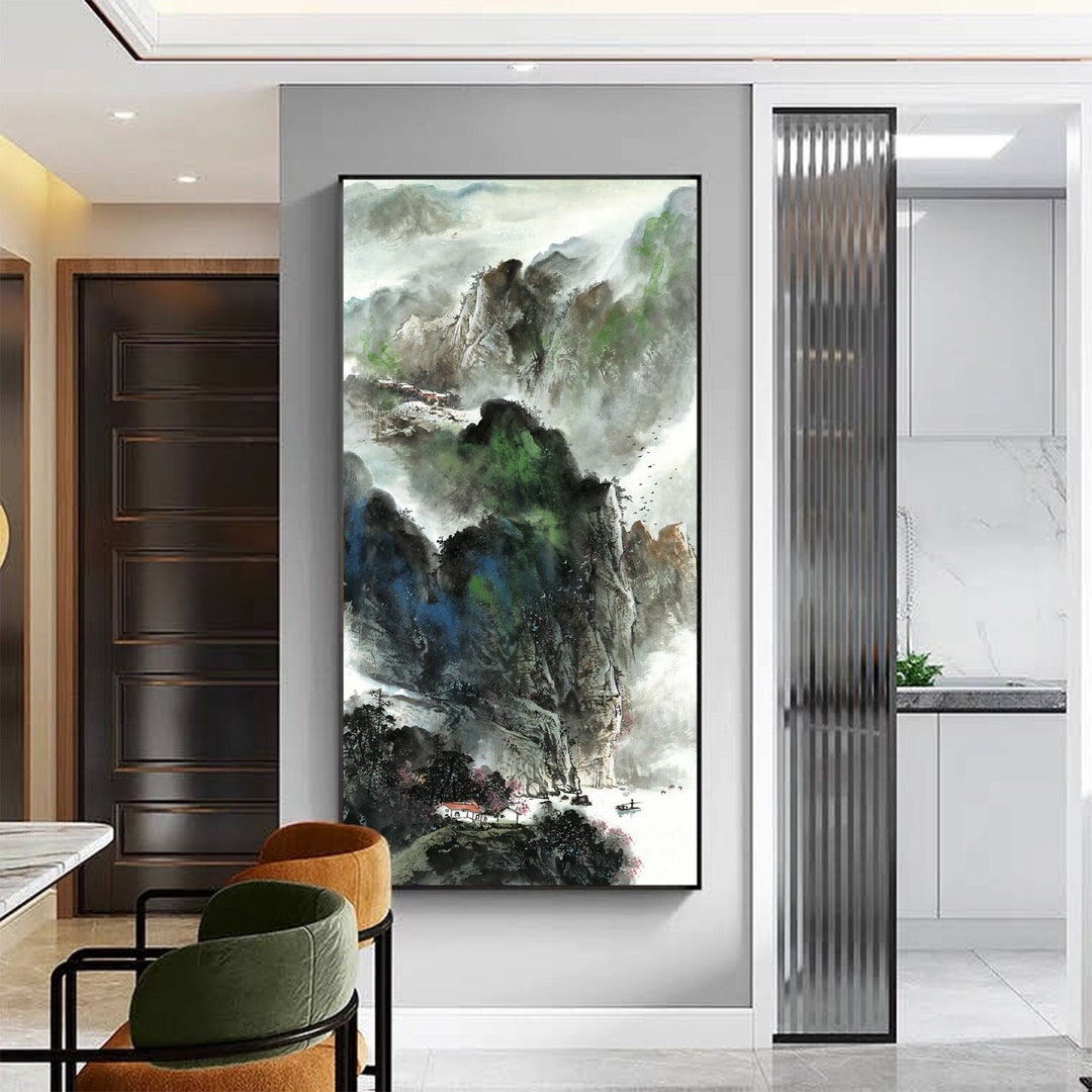 Chinese Ink Abstract Chinese Ink Abstract Landscape Painting, Eastern Impressionist ...
