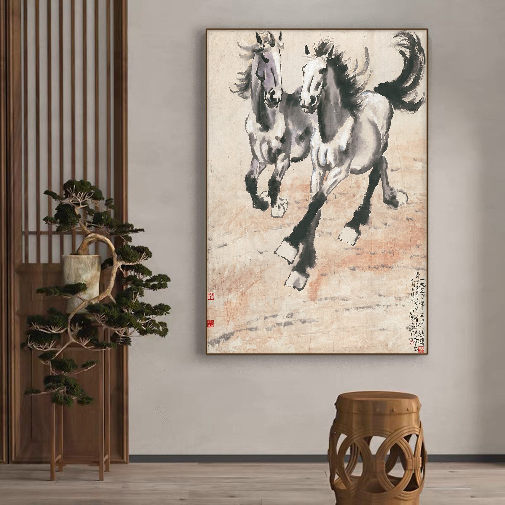 Chinese Horse Painting Xu Beihong