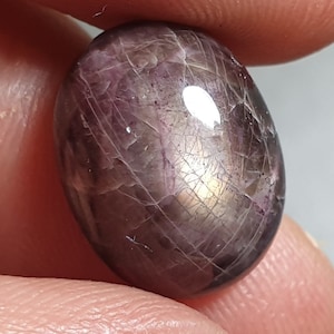Star Ruby Cab 9.35 Carat Natural From India Dark Purple - Red Loose Gemstone