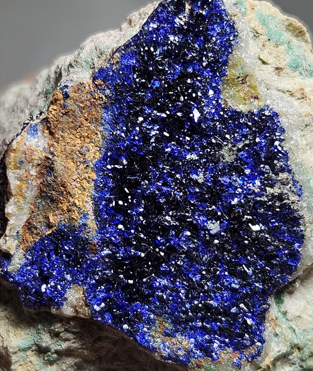 Azurite Mineral Specimen in Matrix From Mineral Hill NSW 26.89 Grams ...