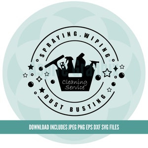 Reinigung geschnitten Dateien, Dateien für Cricut, Maid Service svg, Reinigung Logo svg, Reinigungsservice Logo