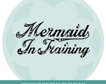 Mini mermaid svg,Mermaid svg, mermaid cut files, mermaid clipart, mermaid silhouette, mermaid png, Mermaid cut files for cricut & silhouette
