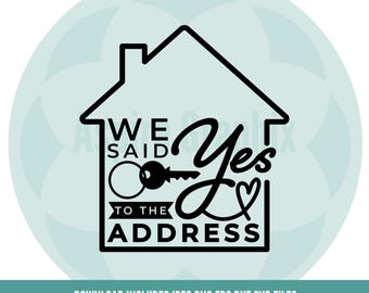 Nieuw huis cadeau, House Warming Party, makelaar svg, nieuw huis svg, nieuw huis svg, nieuw huis 2025, adres svg, Cricut-bestanden
