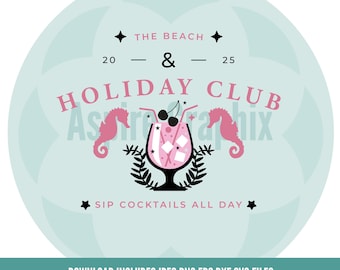 Beach club svg