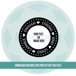 Sei abbastanza svg, degno svg, importante amato forte svg, ispiratore svg, positivo svg, file di taglio per Cricut file svg Silhouette