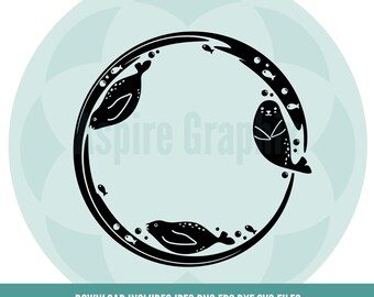 Seals svg, Seal svg, Sealife frame svg, Seal frame svg, Sea Animal svg, Cute Seal svg, Seal Shirt svg, Wildlife svg, Ocean svg,