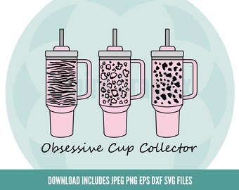 Copa Stanley inspirada en svg, Copa de bebidas svg, Copa svg, Bebidas svg, Beber svg, Stanley svg, Quencher svg, Tumbler svg