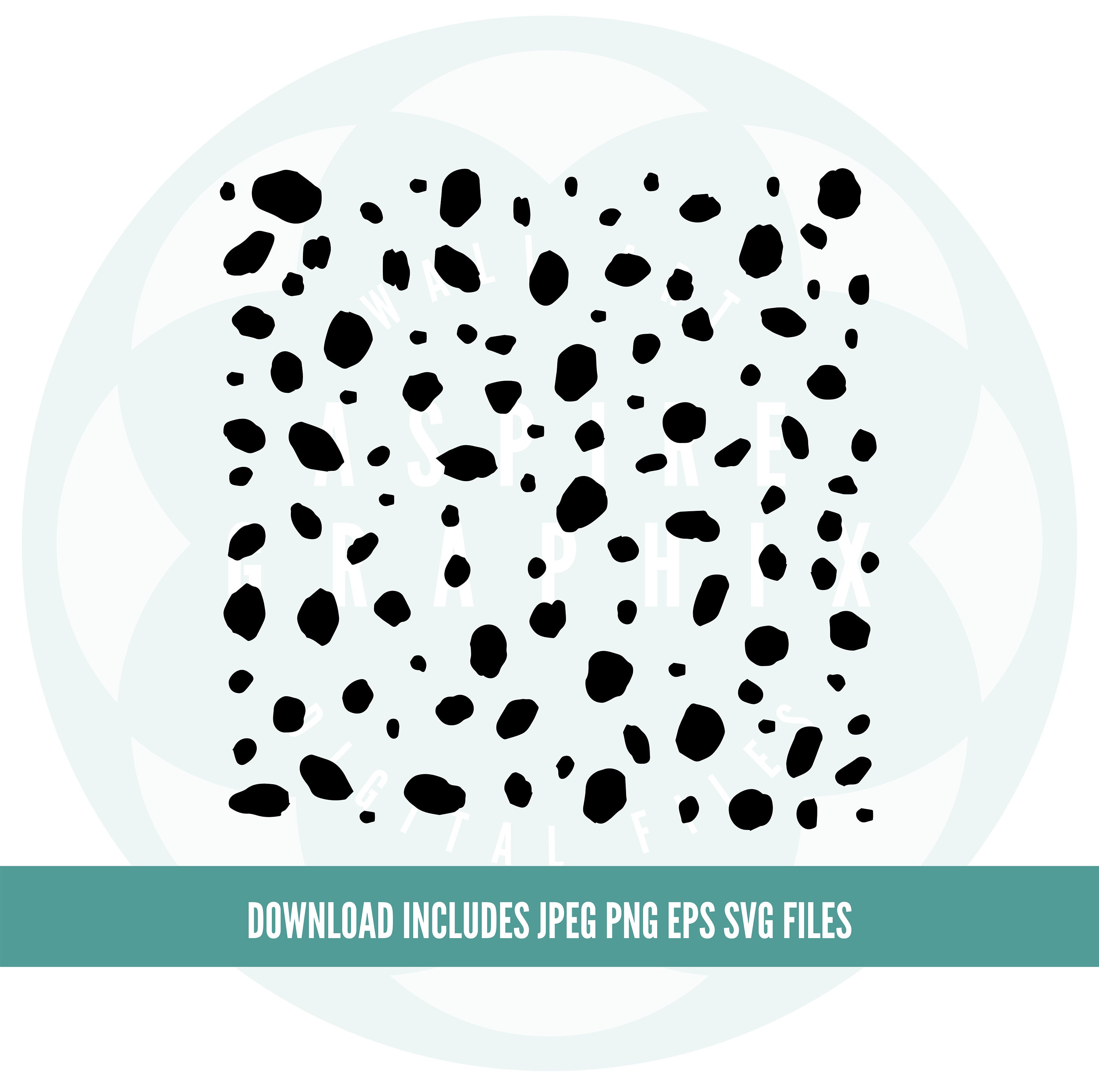 Dalmatian Print Svg Spots SVG Animal Print Spot Pattern - Etsy UK