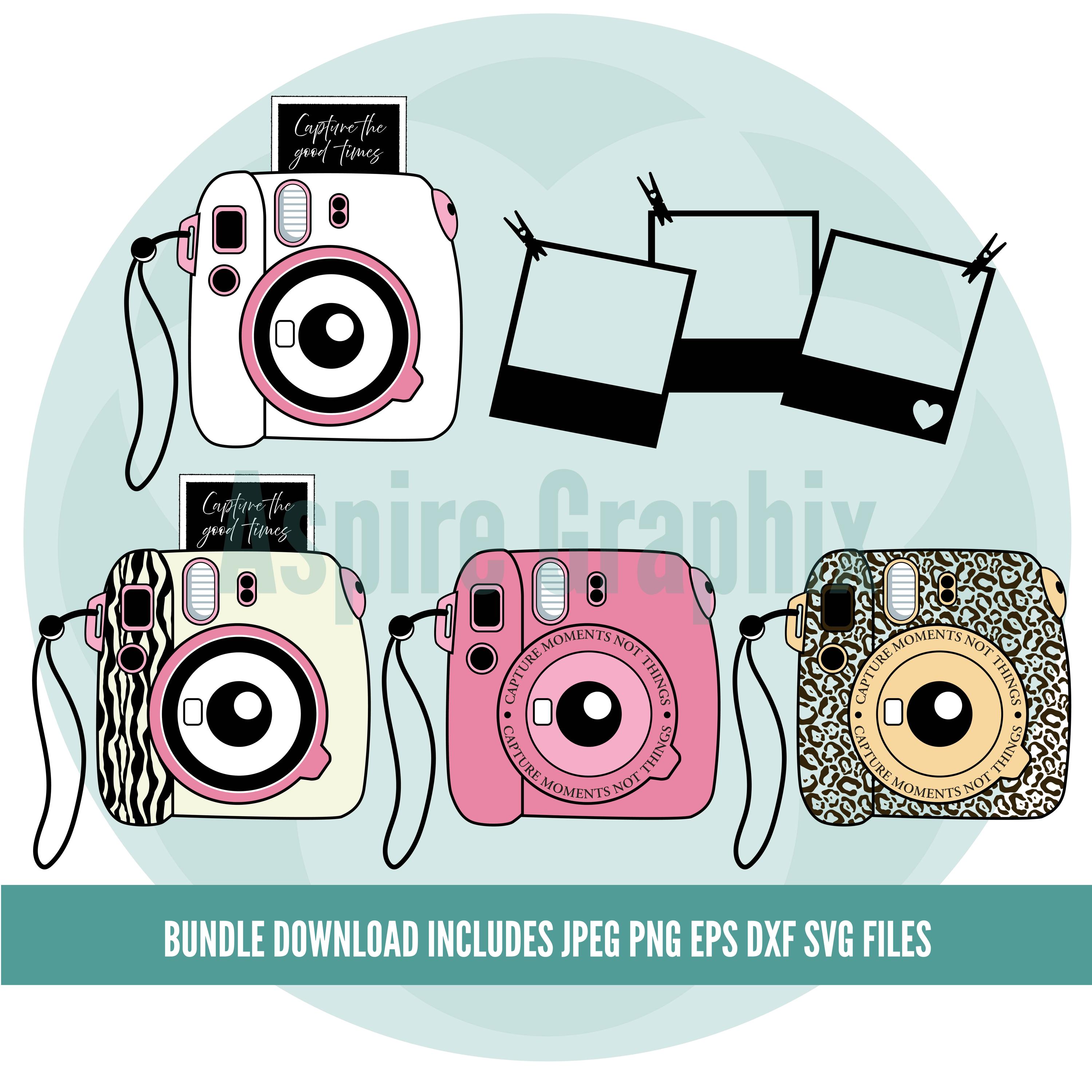 Camera SVG Bundle, Digital Camera Cut File, Photography SVG, Instant ...