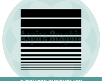 Ombre Linien, Linie svg, Linien in verschiedenen Strichen SVG, Gerade Linie Striche SVG, Gerade Linien, Cricut, svg, Png, Dxf, Eps