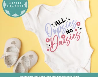 All oopsies no daisies svg png,  mental health SVG, girly SVG, daisy svg, flower svg