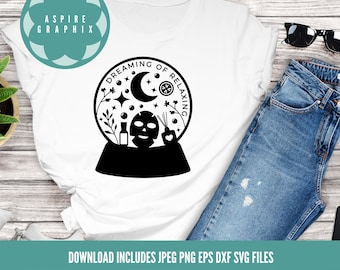 Spa svg, Crystal Ball Frame SVG, Crystal Ball svg, Relax svg, Self Care svg, Spa Day svg, Instant Download