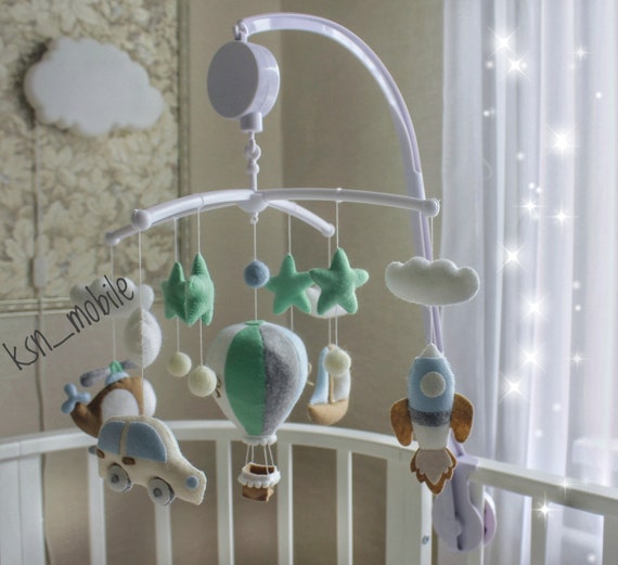 Transport Baby Crib Mobile Boy Transportation Nursery Decor Etsy