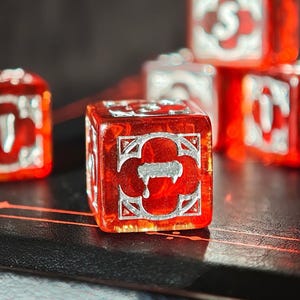 Kości Vampire Blood K6 – Horror Tabletop RPG Dice