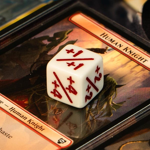 Magic The Gathering MTG Dice Counter (8 dice pack, positive +1/+1)