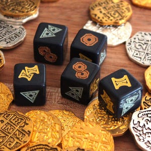 Coin Dice / Dungeons and Dragons loot dice