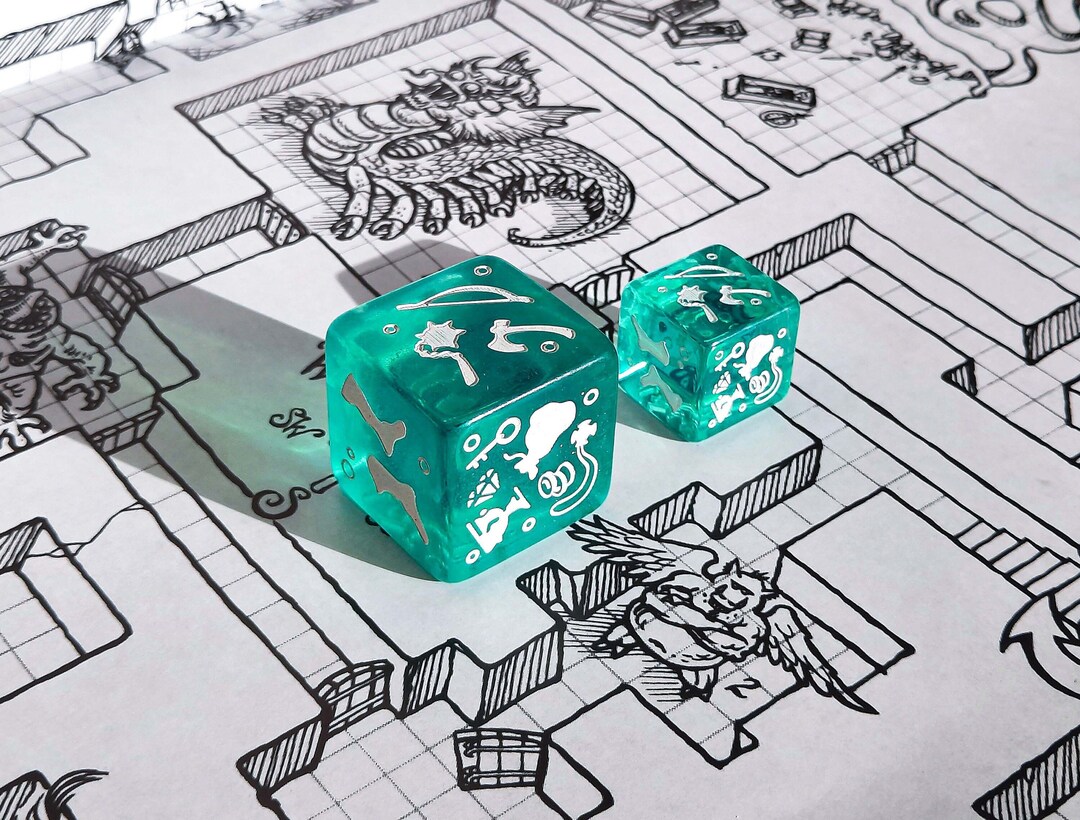 GIANT Gelatinous Cube Dice 1 Inch/ 25 Mm for Dungeons and Dragons Etsy