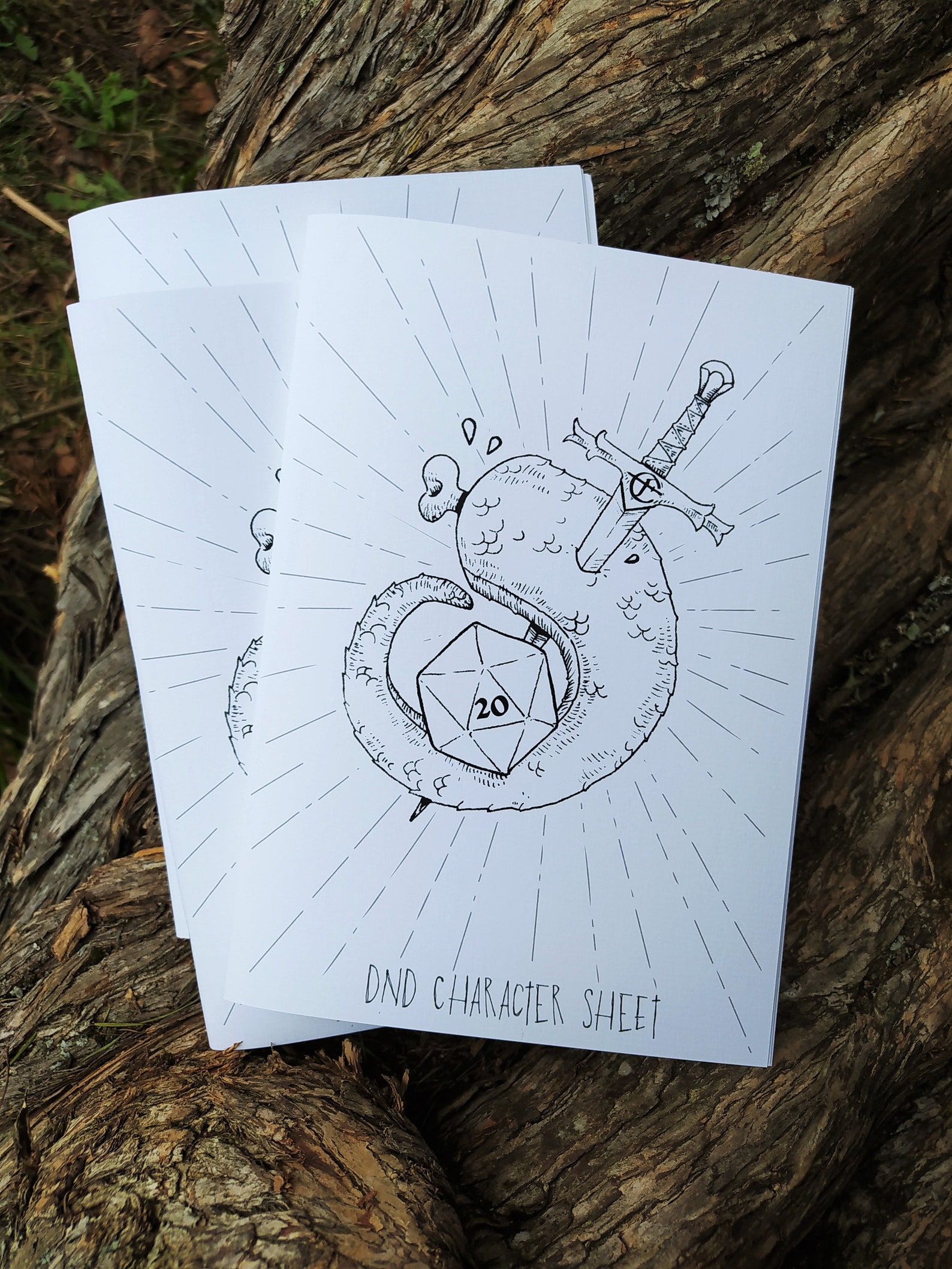 Printable Dungeons and Dragons 5th Edition A5 Character - Etsy
