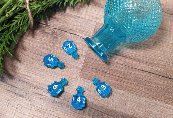 Potion Dice D4 for Tabletop Games Like Dungeons and Dragons, D20