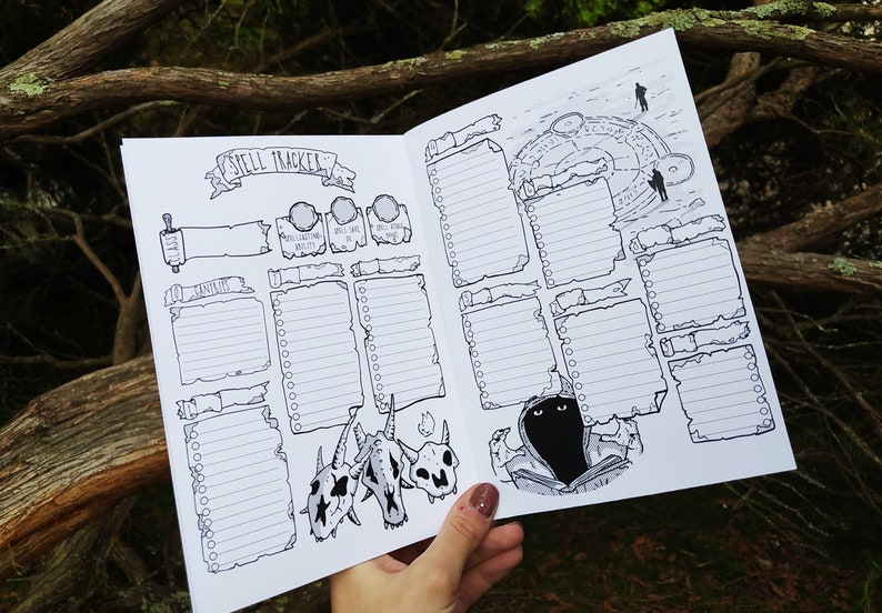 Printable Dungeons and Dragons 5th Edition A5 Character - Etsy