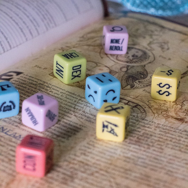 Randice Random Character Generator Dice Set D&d Dice Set for Etsy