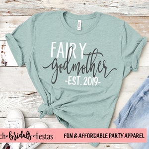 Godmother Shirt, Fairy Godmother Shirt,Unisex Tee, Baptism gift, Godmother SQUAD, Future Godmother shirt, godmother proposal, aunt shirt