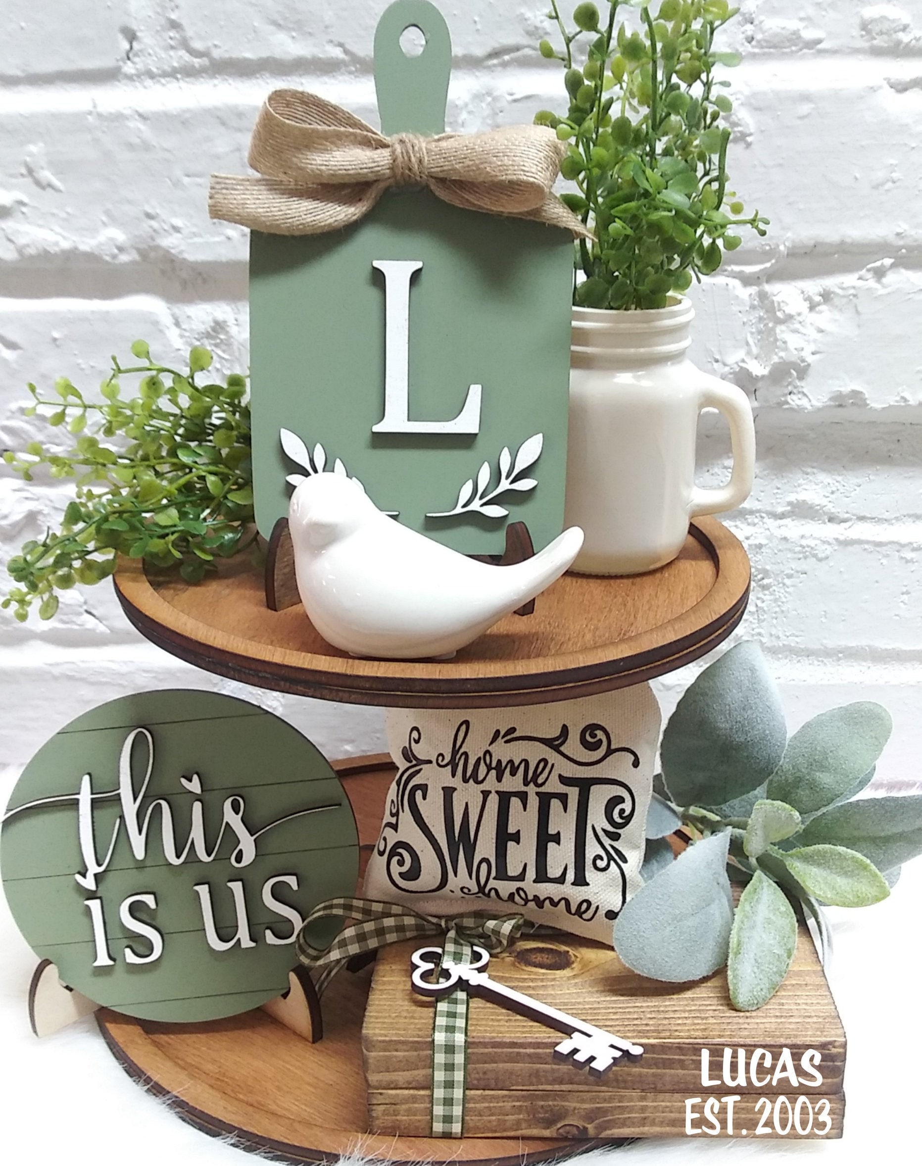 Home Tiered Tray Decor Sign Bundle Rustic Tiered Tray Signs Etsy