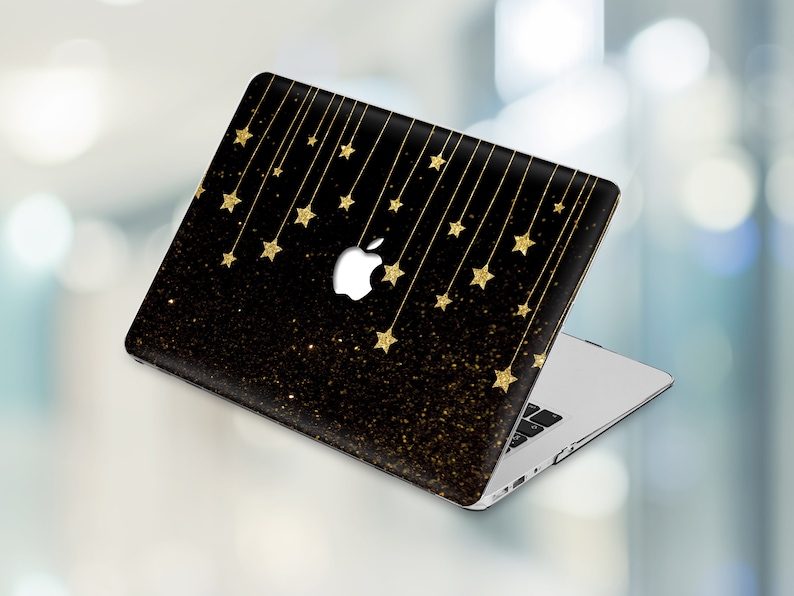 MacBook Pro 16 Case Apple MacBook Pro 15 Case MacBook 15 inch Case Golden Stars MacBook Air 13 2020 Case MacBook Pro 13 Hard Case Starry