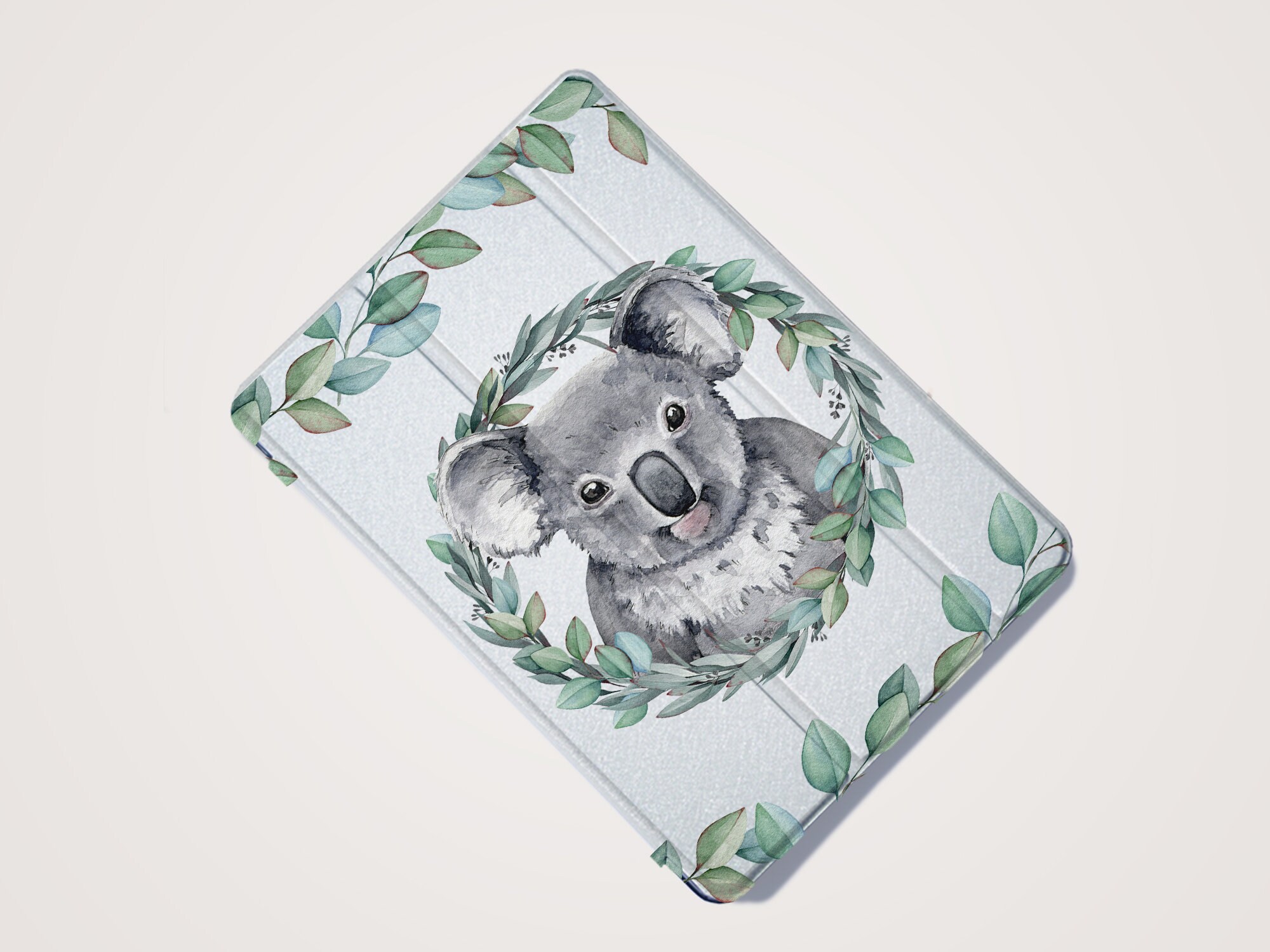 IPad Mini 5 Case Cute Koala iPad 10.2 Case Green Leaves iPad | Etsy