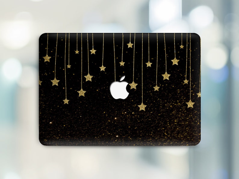 MacBook Pro 16 Case Apple MacBook Pro 15 Case MacBook 15 inch Case Golden Stars MacBook Air 13 2020 Case MacBook Pro 13 Hard Case Starry