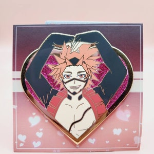 Hero hearts enamel pins