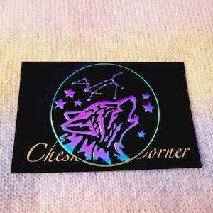 Midnight howl rainbow plated pin